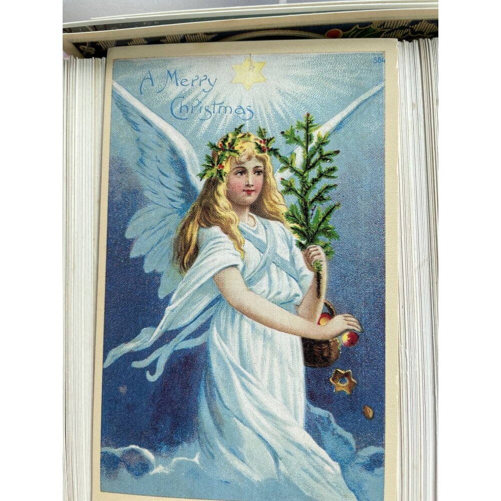 Victorian Set of 10 Christmas Postcards Reproductions Printed in 1991 - Picture 2 of 7